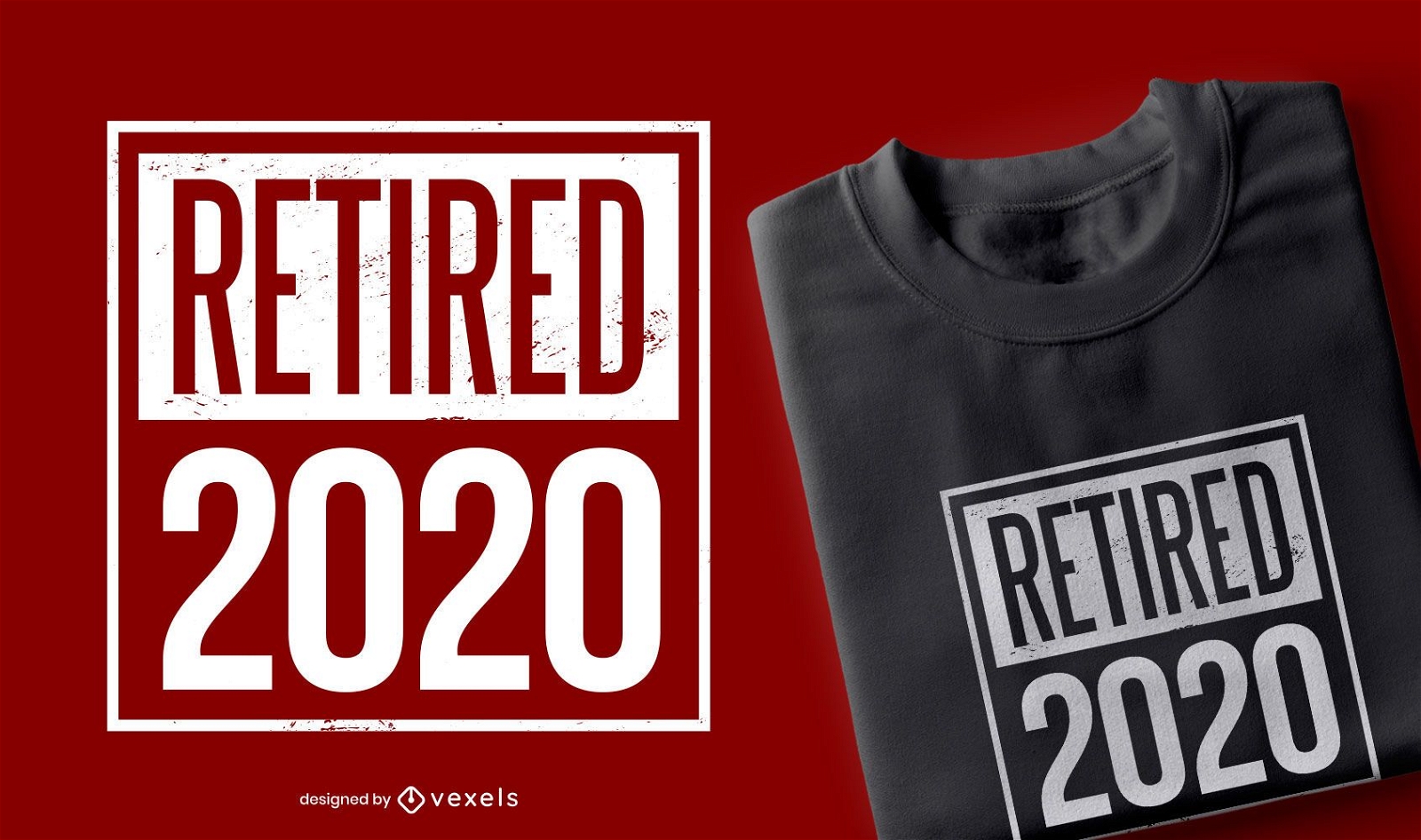 Diseño de camiseta de cita jubilada 2020