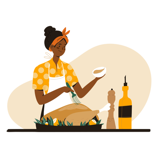 Download Black woman cooking character - Transparent PNG & SVG vector file
