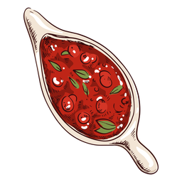 Ilustración de salsa de arándanos Diseño PNG