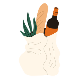 Einkaufstüte Illustration PNG-Design