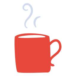 Heißgetränkebecher flach PNG-Design