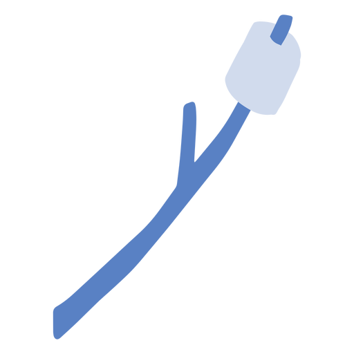 Marshmellow em palito plano Desenho PNG