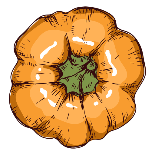 Pumpkin from above illustration