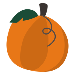 Abóbora vegetal plana Desenho PNG