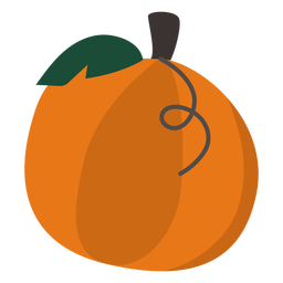 Pumpkin vegetable flat pumpkin PNG Design