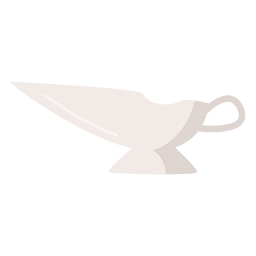 Untertasse flach servieren PNG-Design