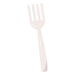 Silver fork flat PNG Design