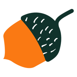 Dibujado a mano árbol simple bellota Diseño PNG
