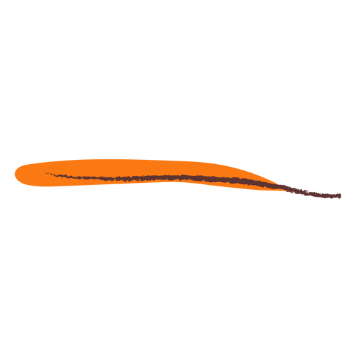 Small leaf orange hand drawn PNG Design