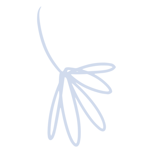 Kleine Blätter Aststrich PNG-Design