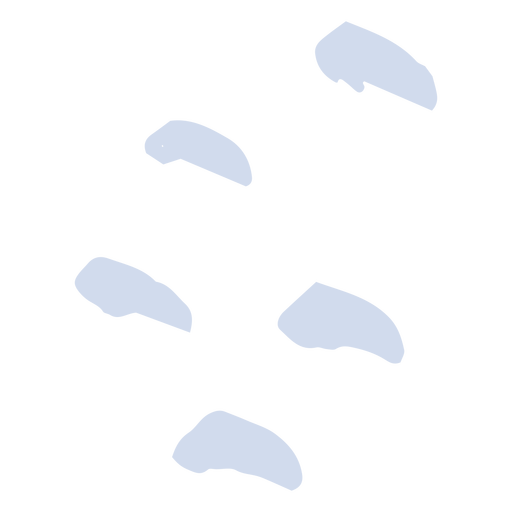 Snow footsteps hand drawn Transparent PNG & SVG vector file