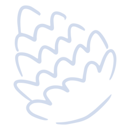 Trazo de piña de árbol Diseño PNG