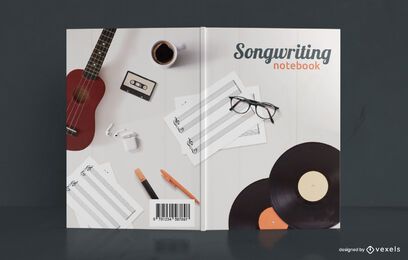 Diseño de portada de libro de música de cuaderno de composición Diseño de portada de libro de música de cuaderno de composición