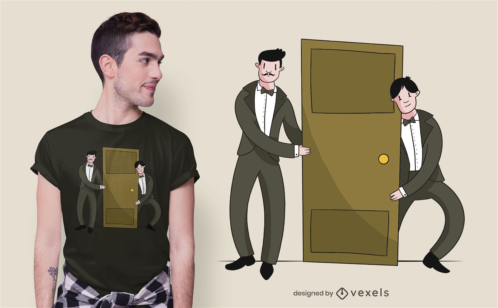 Butler Door T-shirt Design