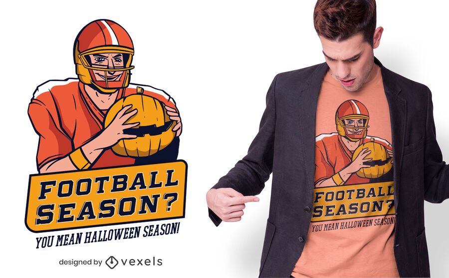 Diseño de camiseta de fútbol de Halloween Diseño de camiseta de fútbol de Halloween