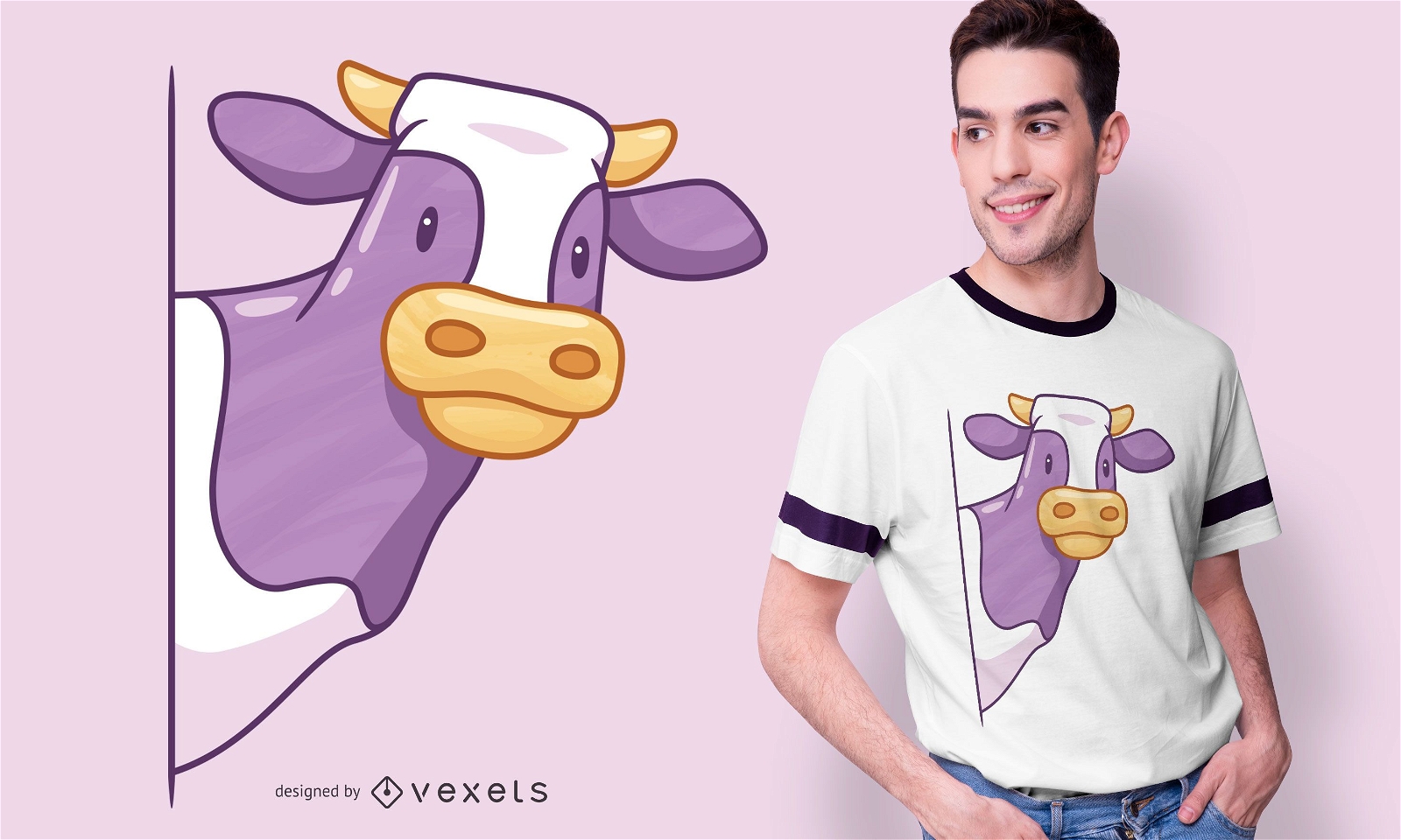 Design de camiseta para vacas