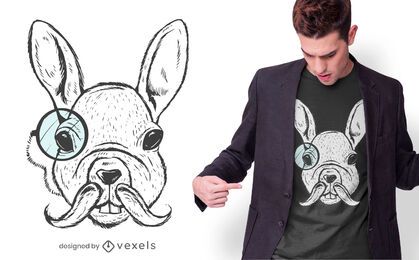 White Rabbit Illustration T-shirt Design