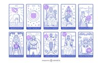 Tarot Cards Major And Minor Arcana Pack Vector Download