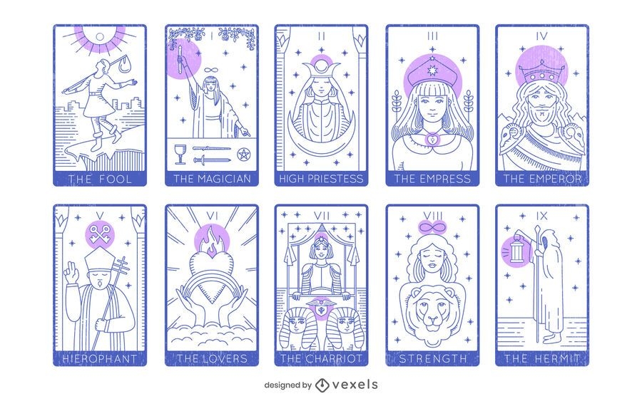 Tarot Card Major Arcana Pack - Vector Download