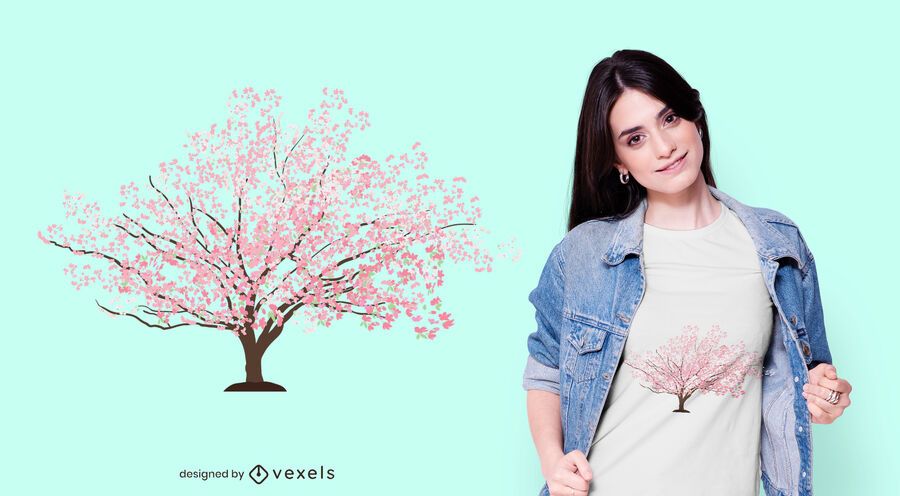 Sakura Tree T-shirt Design Sakura Tree T-shirt Design