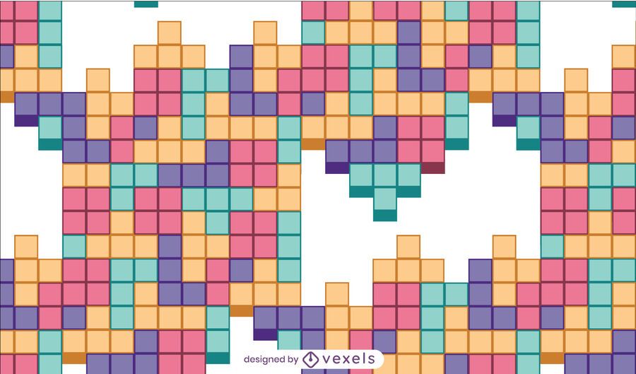 Diseño de patrón de juego de combinación de azulejos Diseño de patrón de juego de combinación de azulejos