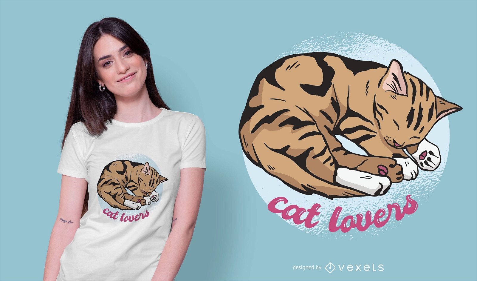 Cat Nap Quote T-shirt Design