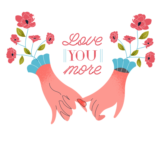 Ich liebe dich mehr Valentinstag Valentinstag PNG-Design