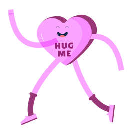 Valentines hug me heart candy corazón Transparent PNG