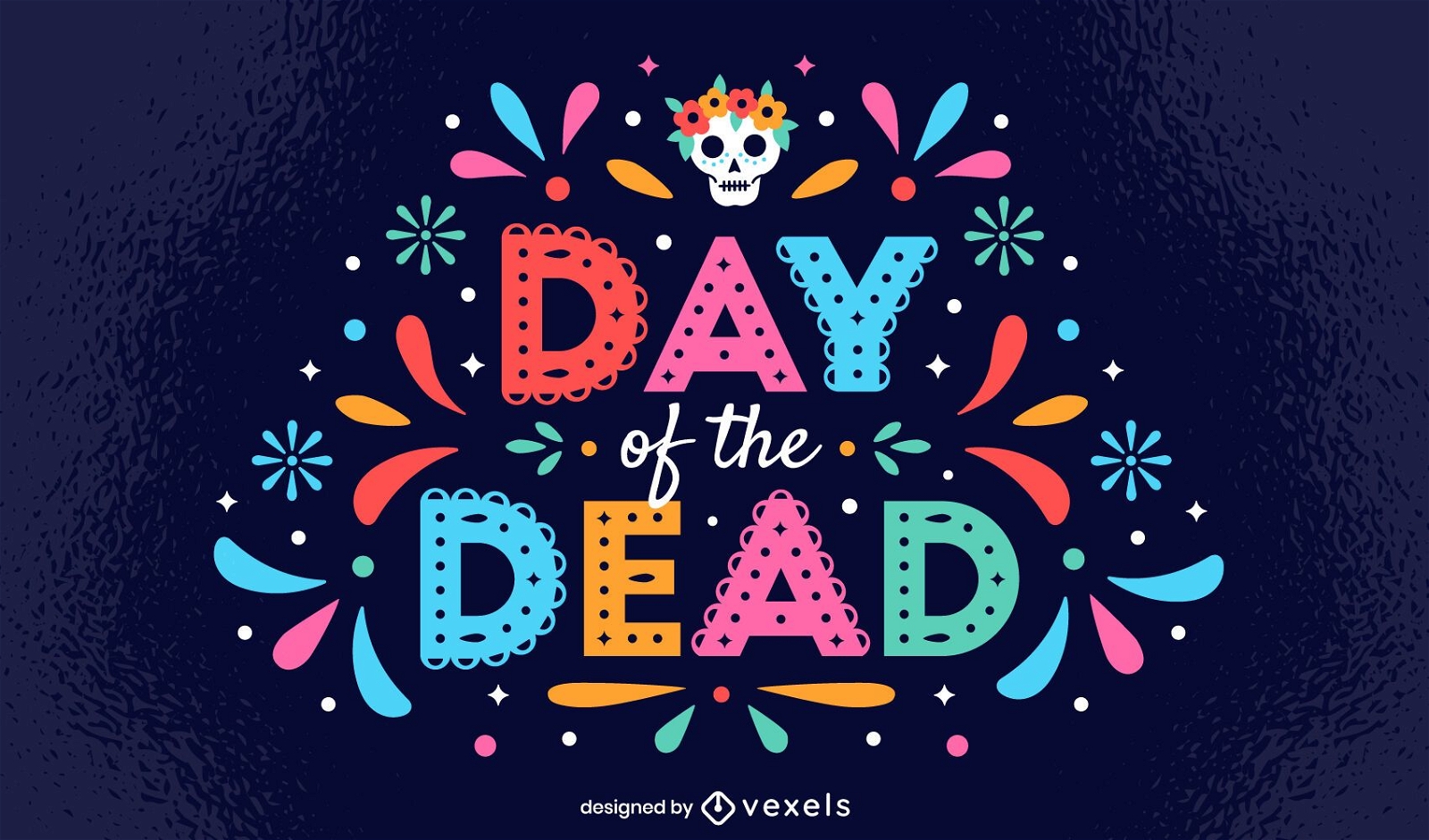 Day of the Dead Papel Picado Lettering