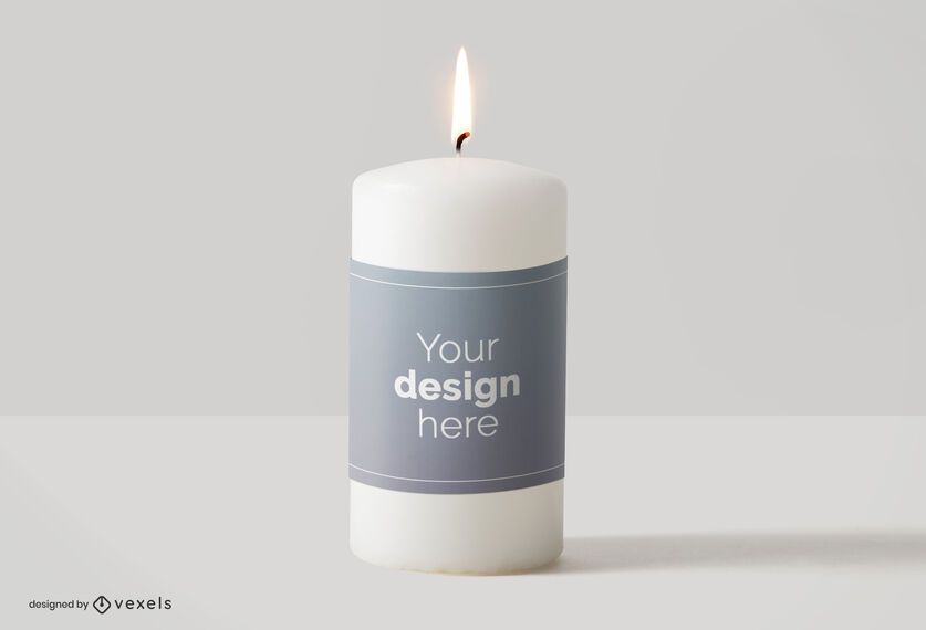 Download Candle Label Mockup Design - PSD Mockup Download