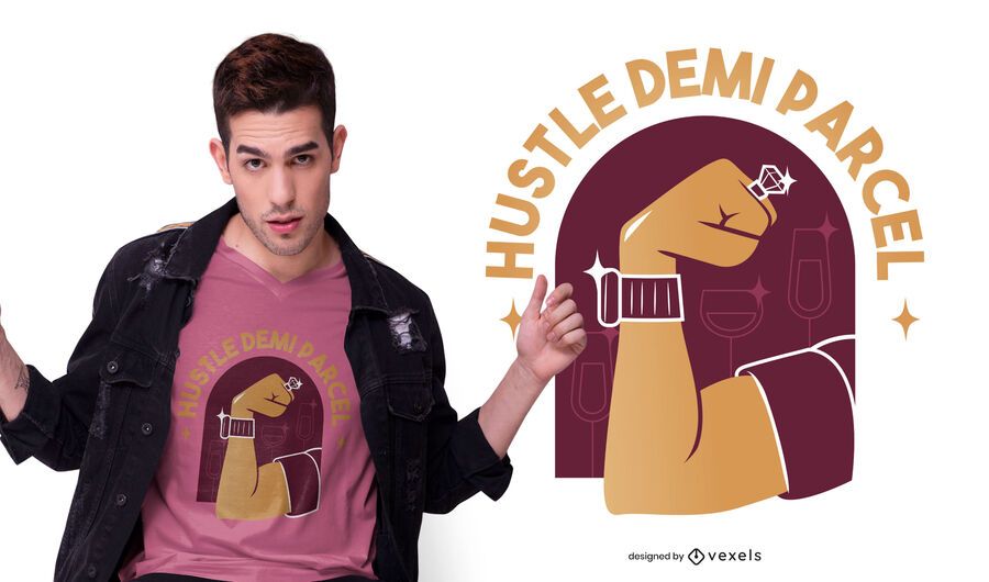 Hustle quote t-shirt design Hustle quote t-shirt design