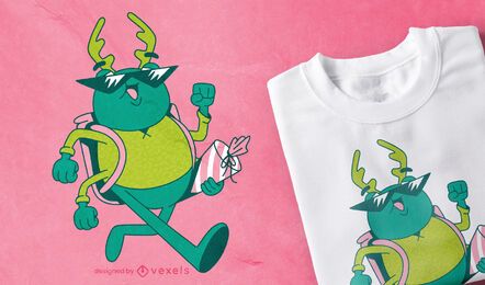 Beetle student t-shirt design Beetle student t-shirt design