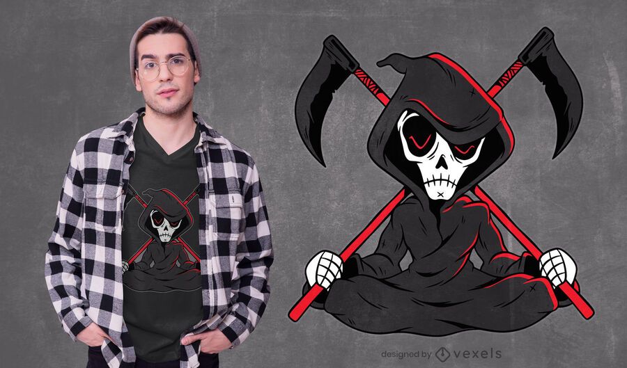 Diseño de camiseta grim reaper scythe Diseño de camiseta grim reaper scythe