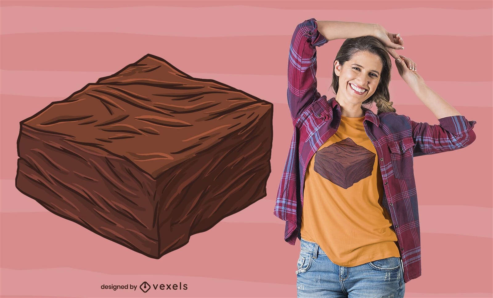 Design de camiseta Brownie Piece