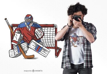 Design de camisetas de goleiro de hóquei