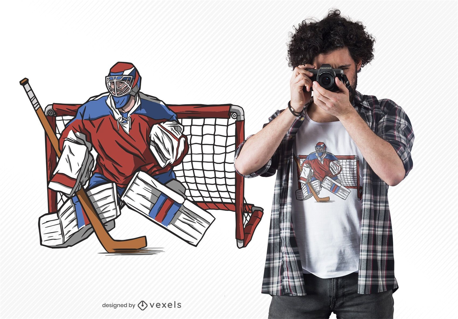 Diseño de camiseta de portero de hockey