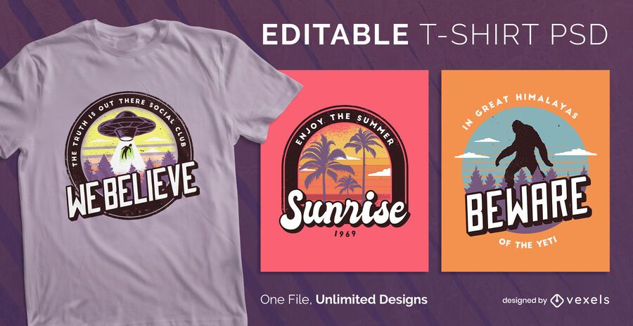 Badge t-shirt design psd Badge t-shirt design psd