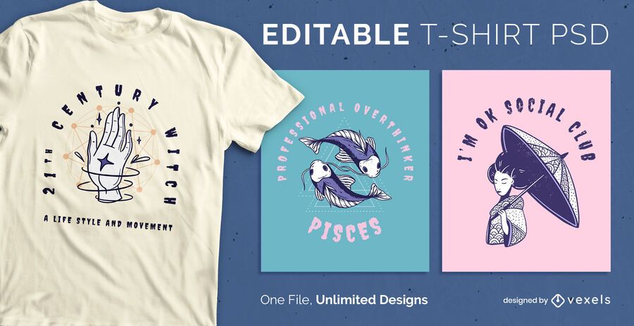 Curved text scalable t-shirt psd Curved text scalable t-shirt psd