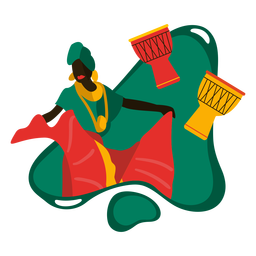 Kwanzaa african traditional illustration PNG Design Transparent PNG