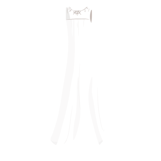 Ilustraci?n de vestido de novia de novia Diseño PNG