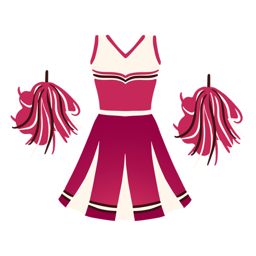 Download Cheerleader outfit costume flat - Transparent PNG & SVG ...