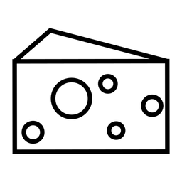 Traço de queijo leiteiro Desenho PNG