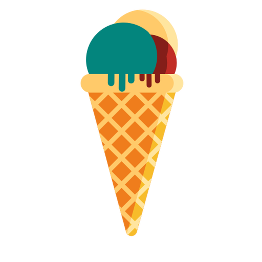 Dessert Eis flach PNG-Design