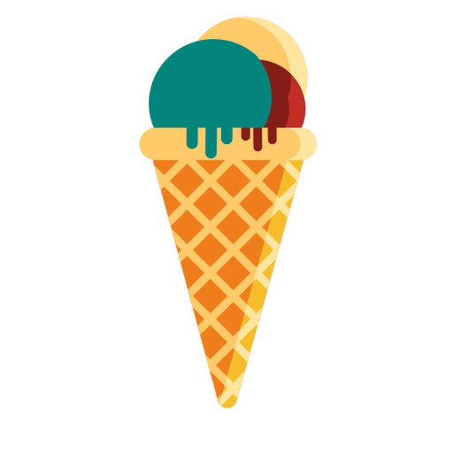 Dessert ice cream flat - Transparent PNG & SVG vector file