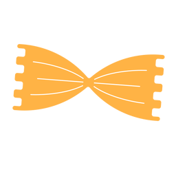 Farfalle pasta flat PNG Design