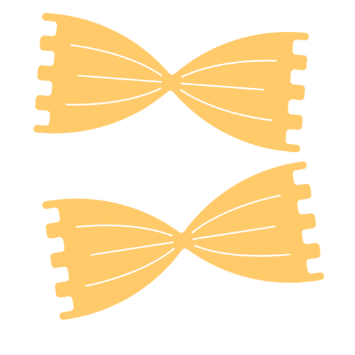 Farfalle pasta food flat