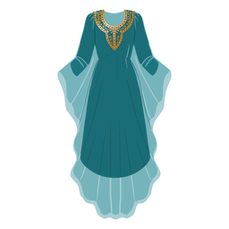 Ilustração formal de roupas árabes Desenho PNG