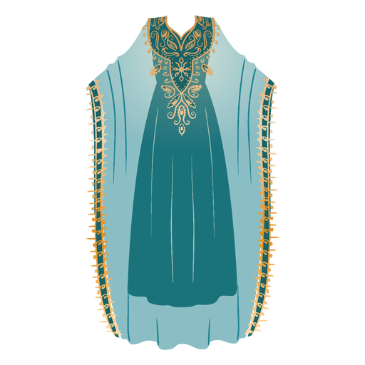 Formale arabische Kleid Hijab Illustration PNG-Design
