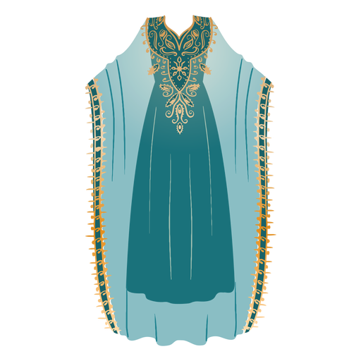 Ilustra??o formal hijab de vestido ?rabe Desenho PNG