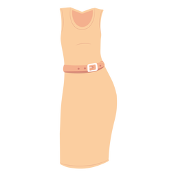 Formal female dress illustration PNG Design